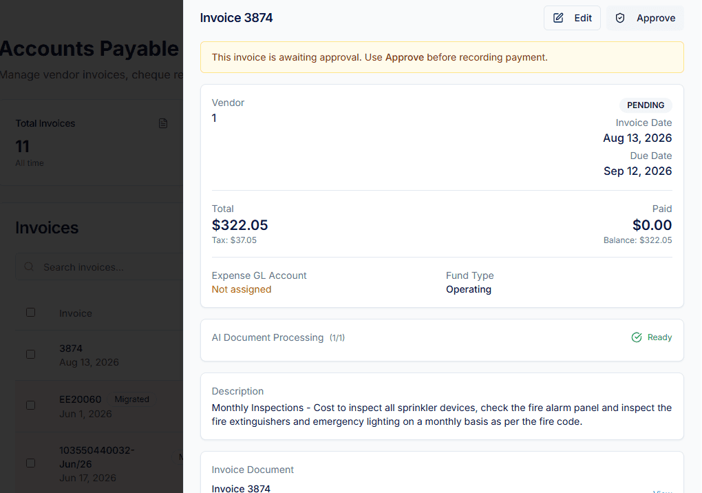 Accounting product preview